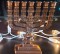 Menorah, Copper plated Star of David Hoshen,4 in,1 only 